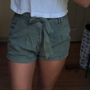 Green Abercrombie and Fitch shorts